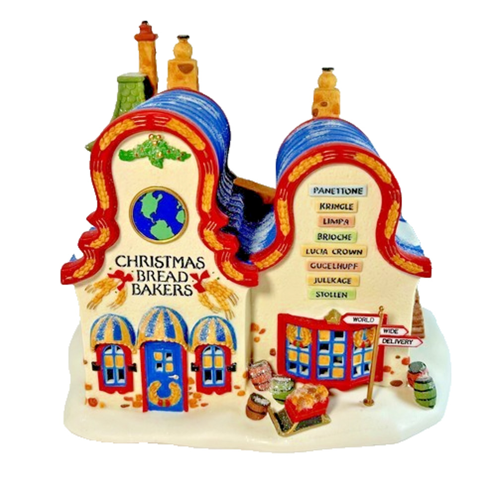 Dept 56 Heritage North Pole Series Christmas Bread Bakers 56393 W/ Box NO Light